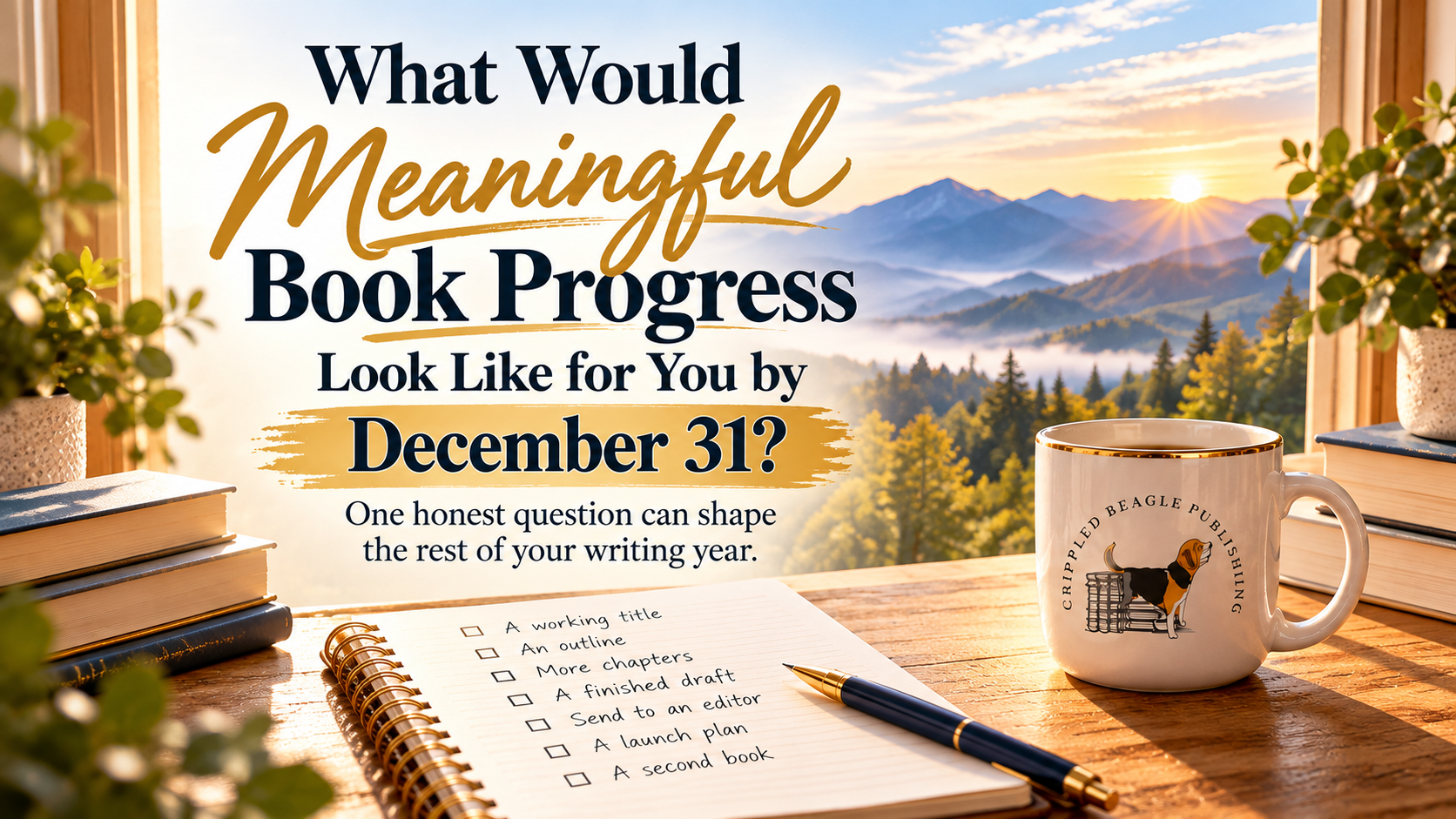 What Would Meaningful Book Progress Look Like by December 31?